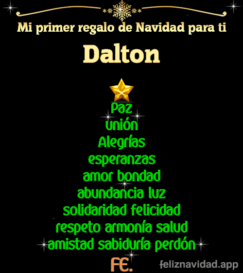 GIF Mi primer regalo de navidad para ti Dalton