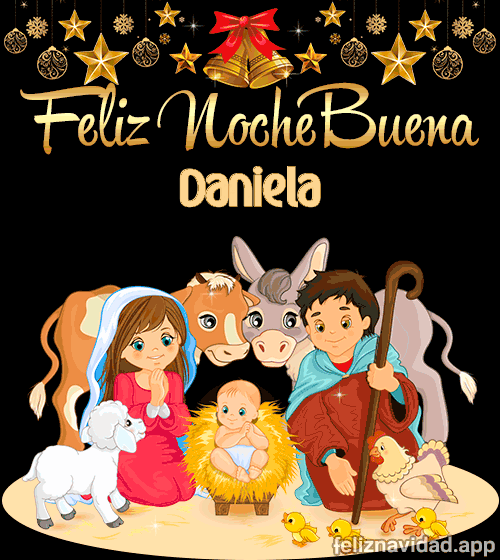 GIF Feliz Nochebuena Daniela