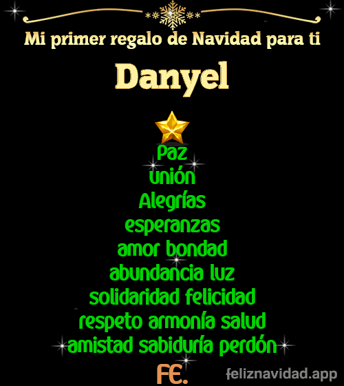 GIF Mi primer regalo de navidad para ti Danyel