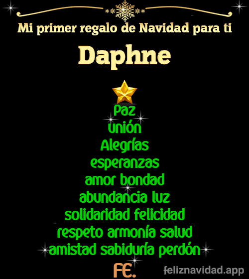 GIF Mi primer regalo de navidad para ti Daphne