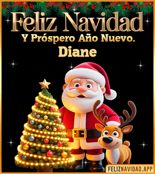 GIF Feliz Navidad y Próspero Año Nuevo gif Diane