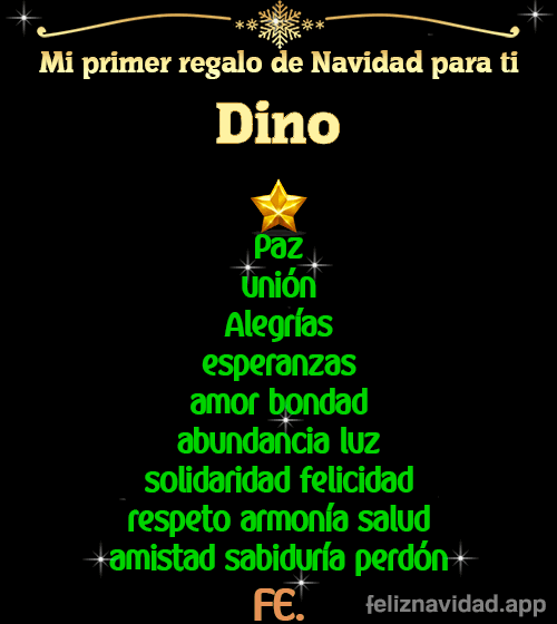 GIF Mi primer regalo de navidad para ti Dino