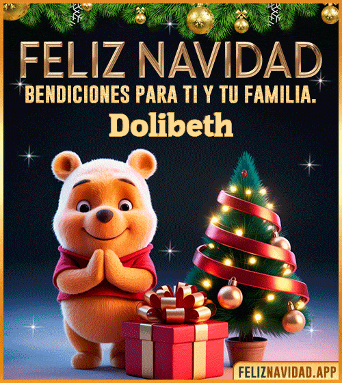 GIF Feliz Navidad, bendiciones para ti y tu familia Dolibeth