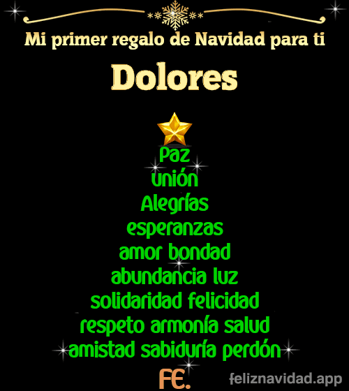 GIF Mi primer regalo de navidad para ti Dolores