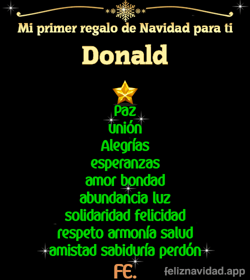 GIF Mi primer regalo de navidad para ti Donald