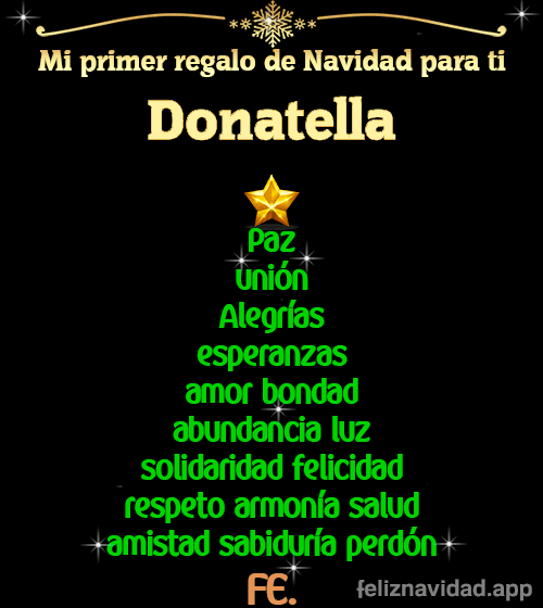 GIF Mi primer regalo de navidad para ti Donatella