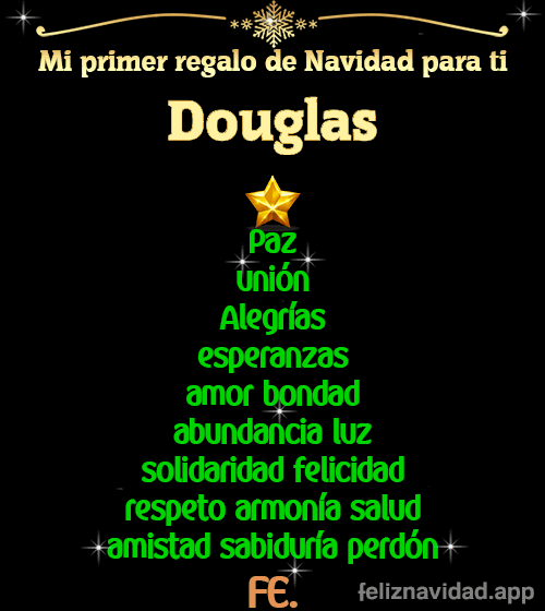 GIF Mi primer regalo de navidad para ti Douglas