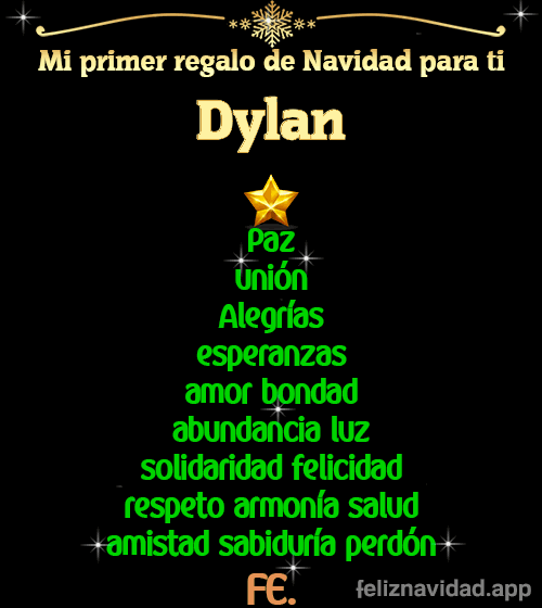 GIF Mi primer regalo de navidad para ti Dylan