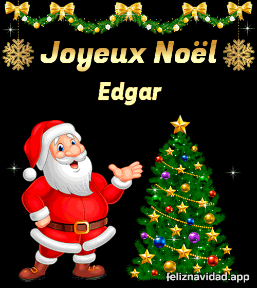 GIF Joyeux Noël Edgar