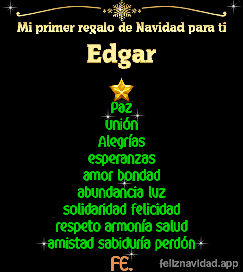 GIF Mi primer regalo de navidad para ti Edgar