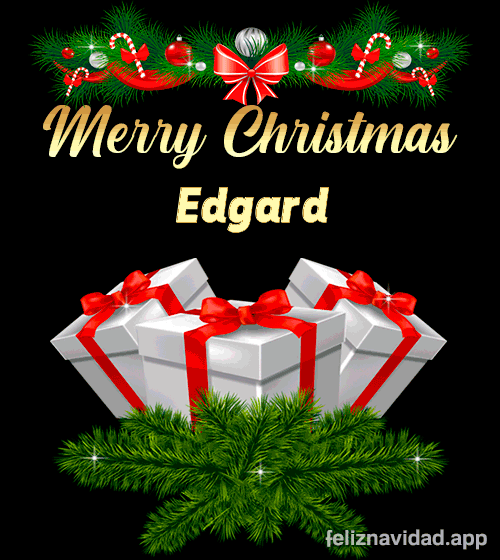 GIF Merry Christmas Edgard