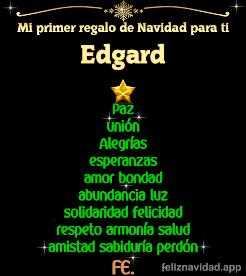 GIF Mi primer regalo de navidad para ti Edgard