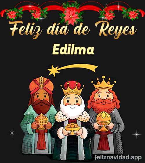 GIF Feliz día de Reyes Edilma