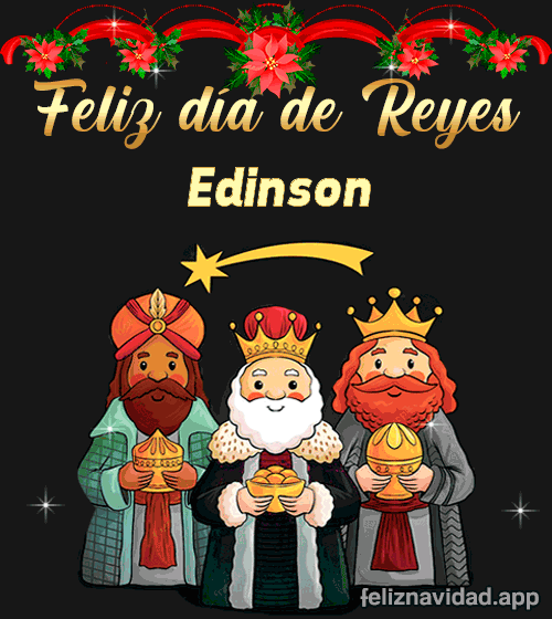 GIF Feliz día de Reyes Edinson