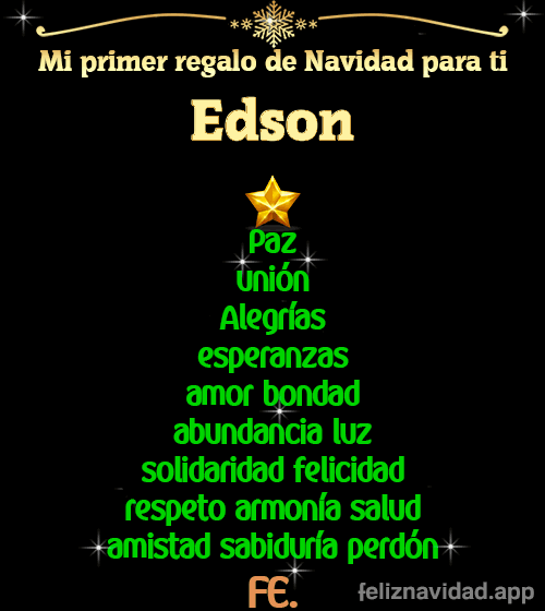 GIF Mi primer regalo de navidad para ti Edson