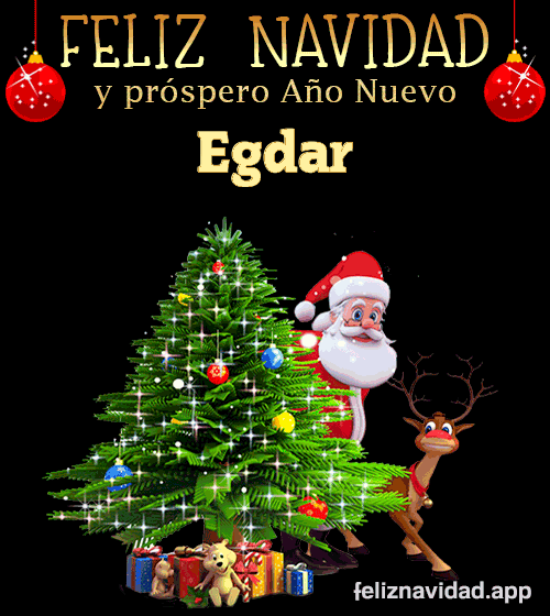 GIF Feliz Navidad y Próspero Año Nuevo 2024 Egdar