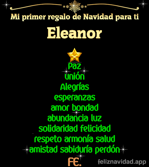 GIF Mi primer regalo de navidad para ti Eleanor