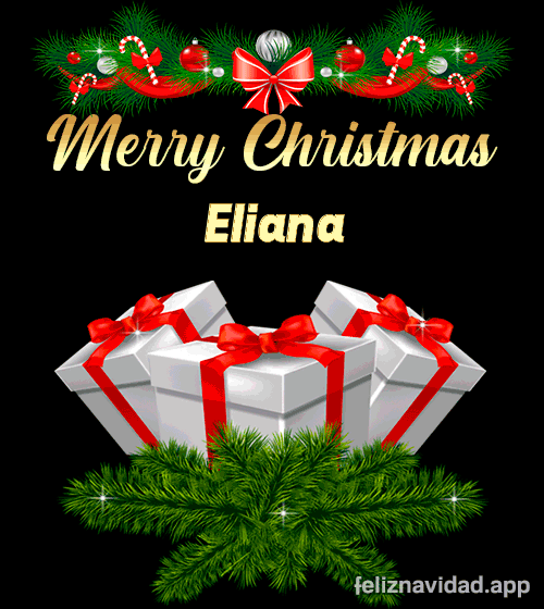 GIF Merry Christmas Eliana