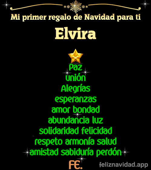 GIF Mi primer regalo de navidad para ti Elvira