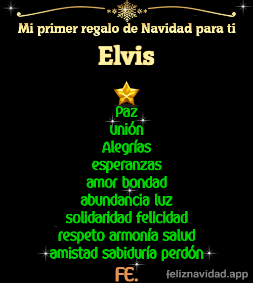 GIF Mi primer regalo de navidad para ti Elvis