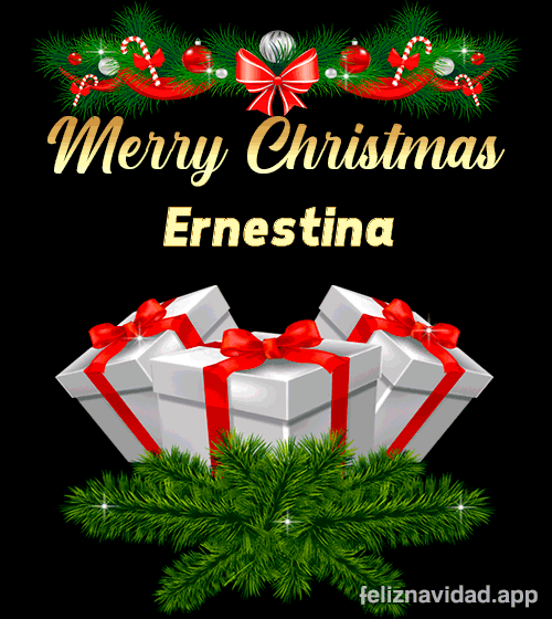 GIF Merry Christmas Ernestina