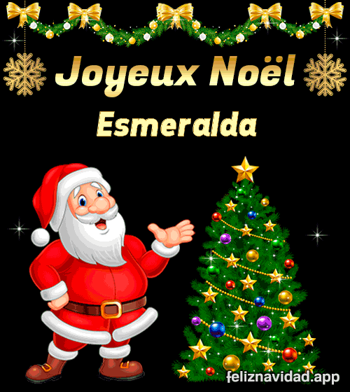 GIF Joyeux Noël Esmeralda