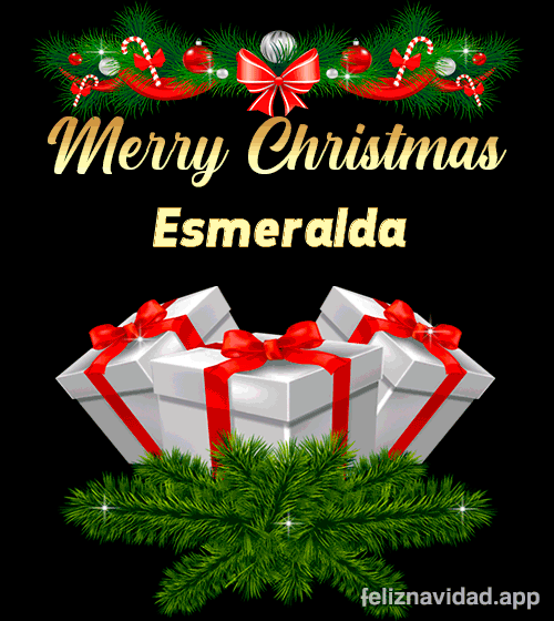 GIF Merry Christmas Esmeralda