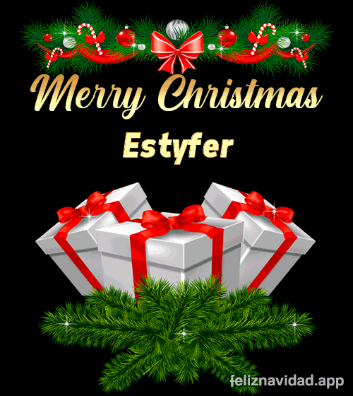 GIF Merry Christmas Estyfer