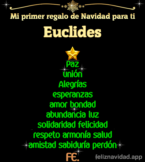 GIF Mi primer regalo de navidad para ti Euclides