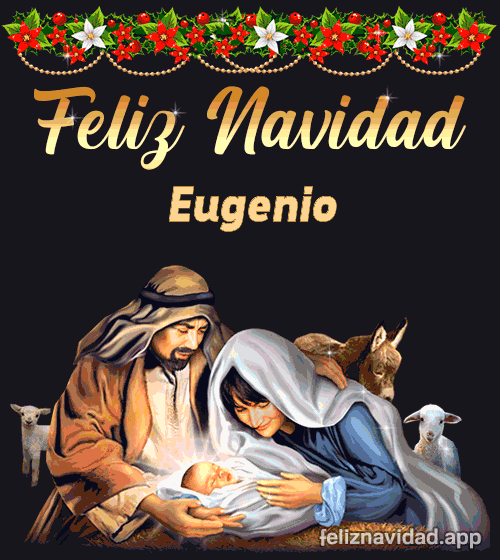 GIF Feliz Navidad Eugenio