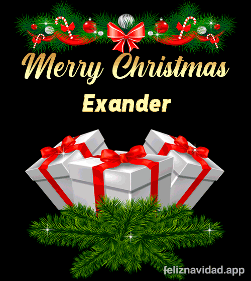 GIF Merry Christmas Exander
