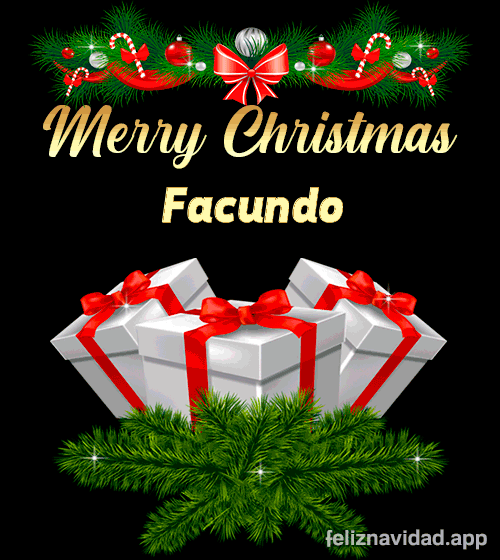 GIF Merry Christmas Facundo