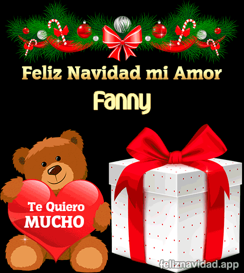 GIF Feliz Navidad mi Amor Fanny