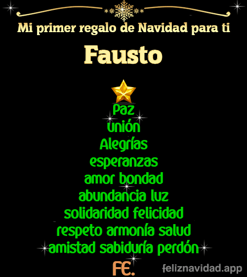 GIF Mi primer regalo de navidad para ti Fausto
