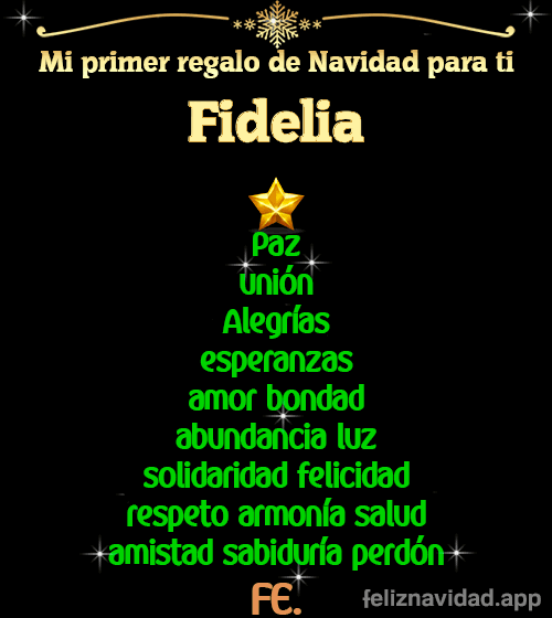 GIF Mi primer regalo de navidad para ti Fidelia