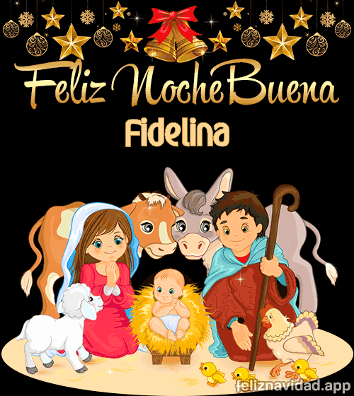 GIF Feliz Nochebuena Fidelina