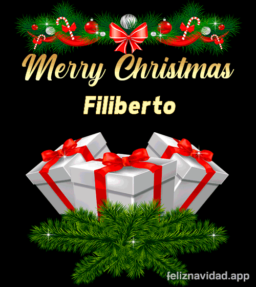 GIF Merry Christmas Filiberto
