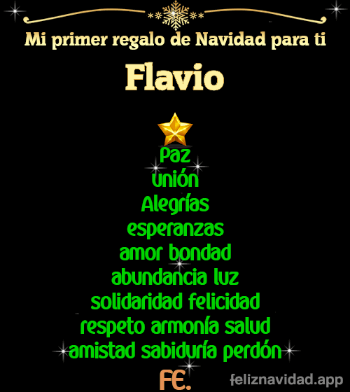 GIF Mi primer regalo de navidad para ti Flavio
