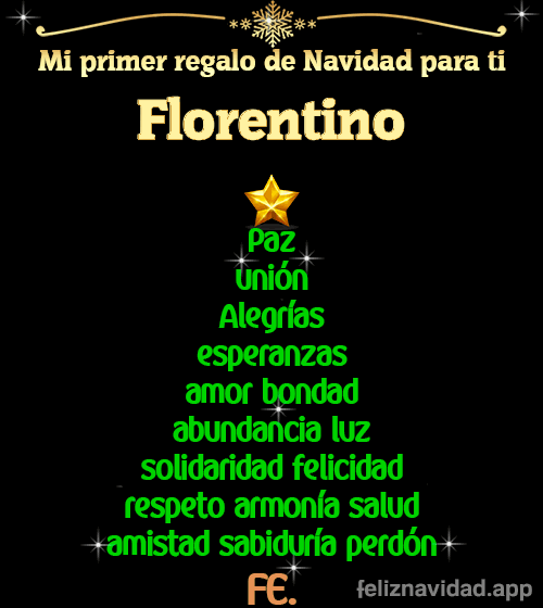 GIF Mi primer regalo de navidad para ti Florentino