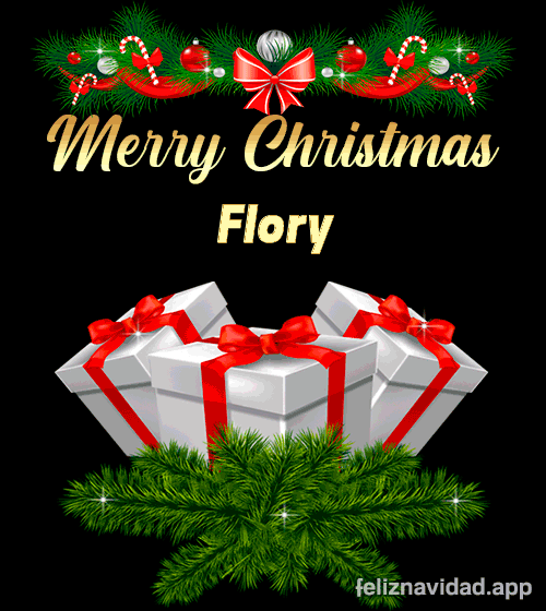 GIF Merry Christmas Flory
