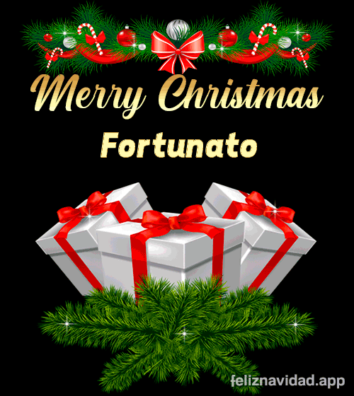GIF Merry Christmas Fortunato