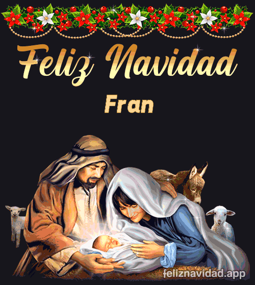 GIF Feliz Navidad Fran