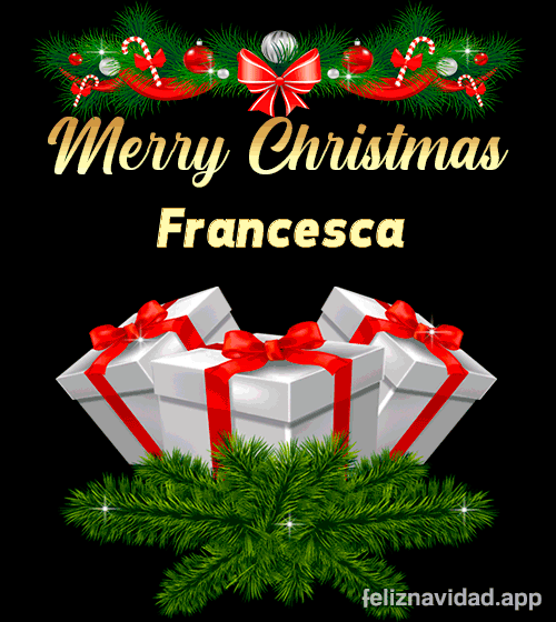 GIF Merry Christmas Francesca