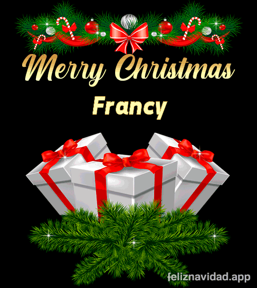 GIF Merry Christmas Francy