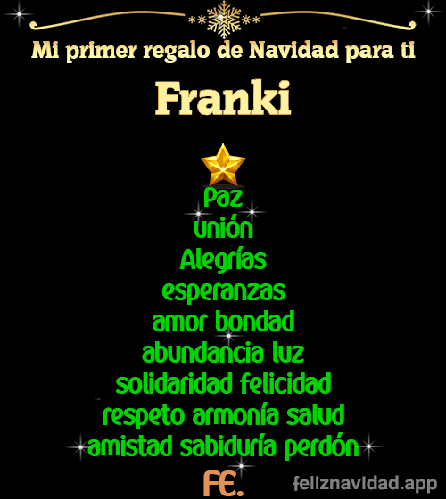 GIF Mi primer regalo de navidad para ti Franki