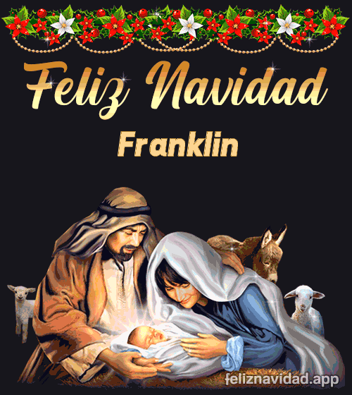 GIF Feliz Navidad Franklin