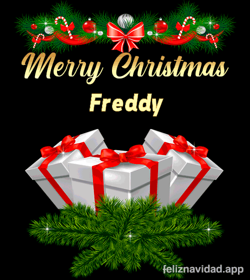 GIF Merry Christmas Freddy