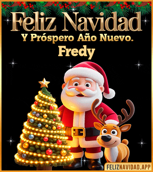 GIF Feliz Navidad y Próspero Año Nuevo gif Fredy