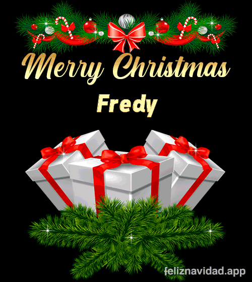 GIF Merry Christmas Fredy