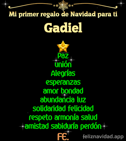 GIF Mi primer regalo de navidad para ti Gadiel